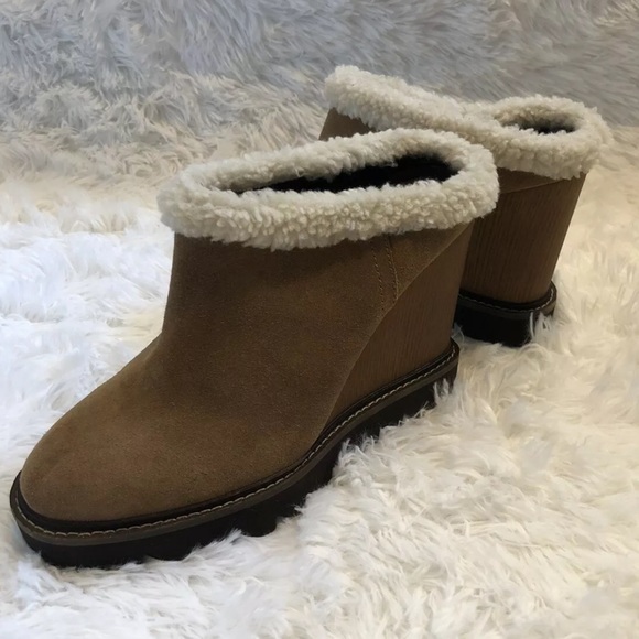 NEW BCBGeneration size 9 Nerissa Wedge Mules Brown - Picture 6 of 10